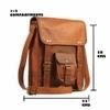 Pranjals House Leather Sling Bag For Men And Women - 13 Inch