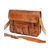 Pranjals House Leather Brown Messenger Bag - 13 Inch