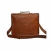 Pranjals House Leather Brown Messenger Bag - 15 Inch