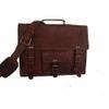 Pranjals House Leather Brown Messenger Bag For Men And Women - 15 Inch