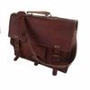 Pranjals House Leather Brown Messenger Bag For Men And Women - 15 Inch