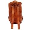 Pranjals House Leather Brown Backpack Bag For Men And Women - 16 Inch