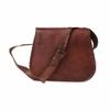 Pranjals House Leather Brown Messenger Bag For Women - 11 Inch