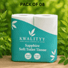 KWALITYY Toilet roll 100 gm each roll 4 in one packet (PACK OF 08)