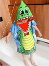 FAMYO Kids' Poncho Towel for Ages 1-7 Years | Hooded Bath & Beach Towel | Soft Cotton with Fun Prints | Quick Dry & Lightweight