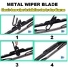 JECKONFY - Car Front/Windshield Wiper Blades Compatible With - ESTEEM (Size 20'' and 18'' Inches)