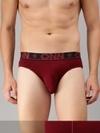 ONN Men Pack Of 3 Wine Pure Cotton Basic Briefs