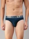 ONN Men Pack Of 3 S Blue Pure Cotton Basic Briefs