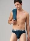 ONN Men Pack Of 3 S Blue Pure Cotton Basic Briefs