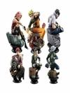BAKA  Mini Action Figure, Office Desk & Study Table (7.5cm)(Pack of 6) Anime Character Collectible Model