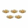 FLAWLESS KARIGARI Tealight Candle Holder Set of 8 | Golden Metal Lotus for Diwali Decoration, Home Decor, Table Centerpiece, Gift Items