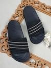 CL Sports Navy Blue Slides for Women