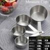 JISUN Stainless Steel Set of 4 Measuring Cup for Kitchen
