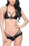PIBU -Women Net Lace Self-Design Baby Doll Set ( Pack of 3 ) ( Color : Black,Pink,Yellow ) ( Size : M )