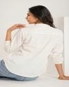 DESIGNALLY Women White Zebra Print Shirt
