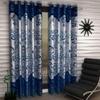 Home Garage Eyelet Window Curtains Set of 2 Blue (5 x7 Feet)