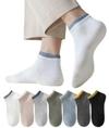 D-BLUE FASHION Pure Cotton Ankle Socks for Men | Ultra-Soft Breathable Comfort Fit | Stylish Wear - Anti-Sweat Socks (6 PAIR)