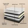 Comforto 8 Inch Pocket Spring Single Size Mattress (78x36x8 Inch, Pocket Spring) | Medium Firm Gadda | 5- Zone Motion Isolation Technology | Orthopedic | 8 Inch Mattress