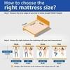 Comforto 8 Inch Pocket Spring Single Size Mattress (78x36x8 Inch, Pocket Spring) | Medium Firm Gadda | 5- Zone Motion Isolation Technology | Orthopedic | 8 Inch Mattress