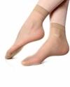 Buyra Ultra-Thin Semi Transparent Nylon Ankle Length Socks (Beige Color, Free Sze) - Set of 10 Pair