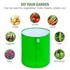ATOZJI UV Resistant 260 GSM Round Green Colour Grow High Density Polyethylene 12x12 Bags Suitable for Terrace & Vegetable Gardening (Pack of 1)