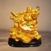JRG Laughing Buddha for Money, Wealth and Good Luck Idol Statue (13 cms x 8 cms x 13 cms)