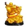 JRG Laughing Buddha for Money, Wealth and Good Luck Idol Statue (13 cms x 8 cms x 13 cms)