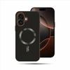 MINTZZ Case for Apple iPhone 16 Plus | Compatible with MagSafe | Shockproof Magnetic Back Cover | Military Grade Protection | Slim Textured Grip | Raised Edges | Black