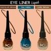 KINDED Teal Green, Chocolate Brown and Camel Brown Waterproof Smudgeproof Longlasting Liquid Eye Liner, 5 ml - Pack of 3