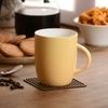 Clay Craft Fine Ceramic Printed Milk/Coffee Mugs- Set of 2 - 350 ml each - For Home & Office Use