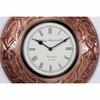 AntarYuga Multicolor Wood Traditional Rajasthani Wall Clock, 12 X 12 Inch