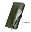 Trounce Zipper Series Faux Leather Green Wallet Flip Case Mobile Cover    For  Xiaomi Redmi  Note 5 Pro