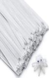 Prescent 12inch Pipe Cleaner White 100pcs for Hobby Craft, Scrapbooking, DIY & more ()