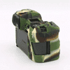 CAMAURA Silicon Cover for for Canon 650D/700D/T4i/T5i Camera Case Camera Bag (Army)