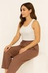 ROYAL -20 Women's Wide Leg Pants, Elastic Waist with Drawstring, Linen Blend, Casual Loose Fit