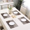 HOKIPO PVC Washable Set of 4 Placemats for Dining Table - 45x30 cm