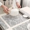 HOKIPO PVC Washable 4 Pieces Dining Table Mats - 45x30 cm