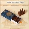 Manokamna Fresh Flower Dhoop Cone -  Pure Fragrance from Nature | Blossom in Every Burn - Handmade Flower Dhoop Cone | Dhoop Cone with Sandalwood Fragrance for Puja Need & Air Purification