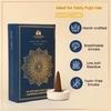 Manokamna Fresh Flower Dhoop Cone -  Pure Fragrance from Nature | Blossom in Every Burn - Handmade Flower Dhoop Cone | Dhoop Cone with Sandalwood Fragrance for Puja Need & Air Purification