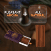Manokamna Bambooless Pure Sandalwood Dhoop Sticks - Made with Fresh Flowers for Peace, Positivity & Fulfilled Wishes | Natural Fragrance to Refresh Your Mind, Purify Your Space & Uplift Your Spirit