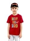 Double F Branded Kids T-Shirt, Round Neck, Cotton, Half Sleeve, Printed Design, Red, Set of 1(4-5 Years, Red)