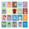 BOENJOY Cristiano Ronaldo Kids Fridge Magnet Set, Cartoon Refrigerator Magnets | Decorative Kitchen Magnets for Kids | Fun Collectible Gift & Home Dcor (Pack of 20) 4x5 cm