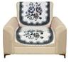 RRC Velvet Floral Quilted Sofa Cover Set 4 Seater | Premium Quilted Sofa Slip Cover,Seat & Back Cover,8 Piece Sofa Covers