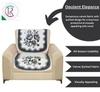 RRC Velvet Floral Quilted Sofa Cover Set 4 Seater | Premium Quilted Sofa Slip Cover,Seat & Back Cover,8 Piece Sofa Covers