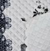 RRC Velvet Floral Quilted Sofa Cover Set 4 Seater | Premium Quilted Sofa Slip Cover,Seat & Back Cover,8 Piece Sofa Covers