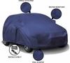 Carigiri Blue Car Body Cover For Nissan Sunny(Triple Stitched,Mirror Pockets,Uv Resistant,Dustproof)(All Year Models)