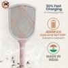 Mosgo Rechargeable Electric Fly Swatter Mosquito Racket Bat with COB Light | Long Battery Life | Made in India