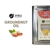 Jivika Groundnut Oil 15 Ltr Tin | 100% Pure Peanut Oil | 15L | 100% Chemical Free & Cholesterol Free | Pure Groundnut Oil | Sing Tel 15 Ltr| Healthy Unrefined Oil | Double Filtered Oil | 15L Family Pack | Tin