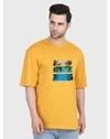 Glito Men's Cotton Graphic Printed T Shirt For Casual Wear