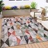 Kaleen India Geometric Rug in a Bag-Washable Indoor/Outdoor Rugs for Bedroom/Living Area/Home Polyester Self Backing for Longevity
